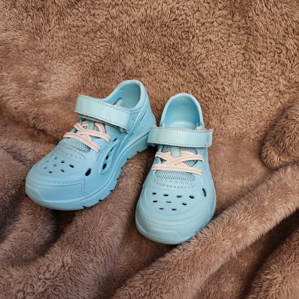 Kids Blue Strap Shoes